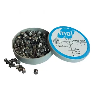 Сачми MOL Finale Point striped plastic box 125бр