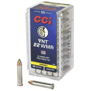 CCI 22WMR VNT Polymer Tip 30gr.
