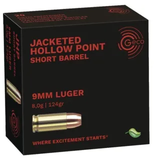 Geco 9x19 JHP 124gr/8,0гр
