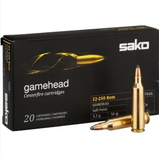 карабинни п-ни Sako 22-250Rem SP Gamehead 3,2гр 50gr 106G