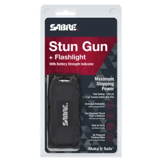 Електрошок Sabre S-1021 Led 120Lum с индикатор за батерия G-S-1021
