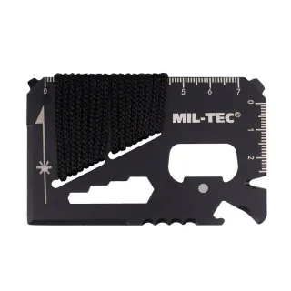 Инструмент карта Mil-Tec survival с калъф и въже