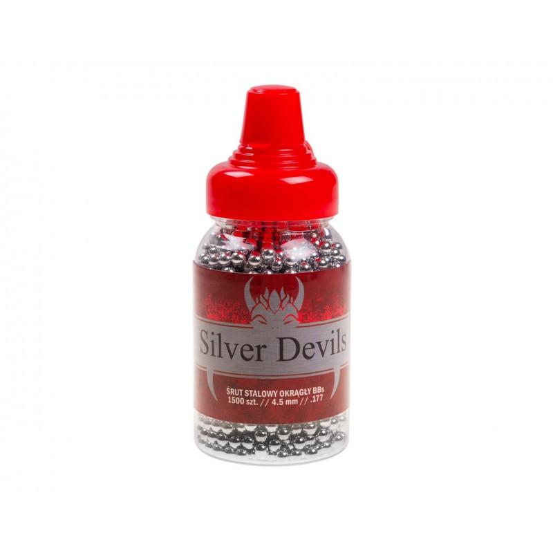 Стоманени топчета Silver Devils бели BBS 4.5мм 1500бр.