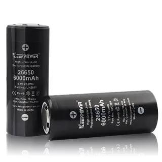 Батерия Keepower 26650 6000mAh без защита високо разрядна