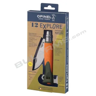 Opinel №12 EXPLORE Orange с магнезиева запалка