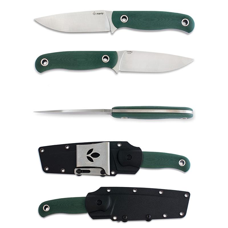 Нож Manly Crafter G10 Military green D2 kydex sheat