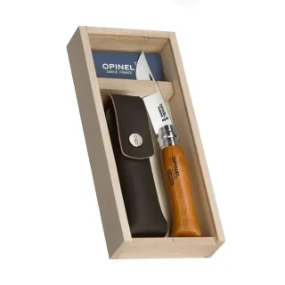 Сгъваем нож Opinel Carbon No.8 в кутия Бук