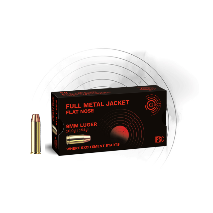  Geco 357mag FMJ Flat Nose 10,2гр/158gr
