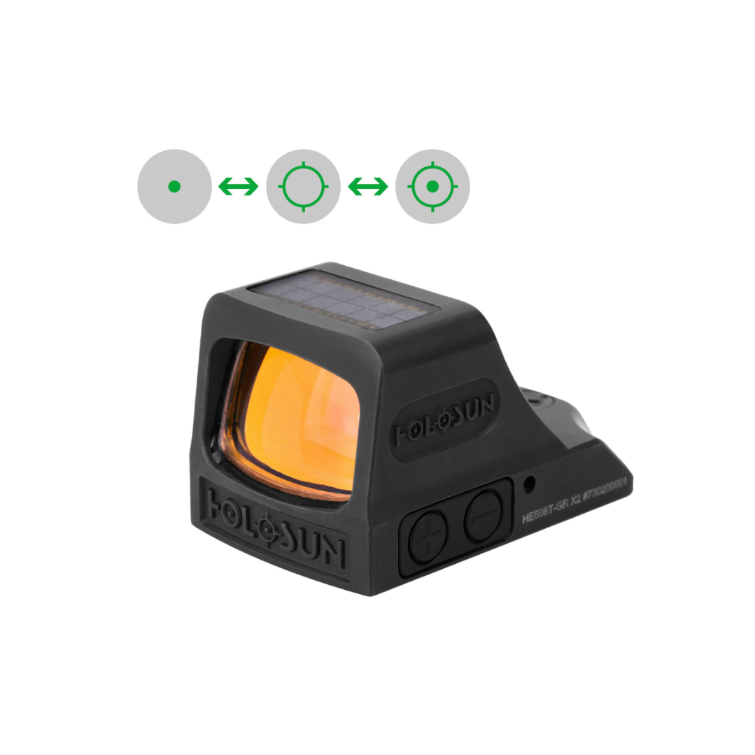 Бързомер Holosun HE508T-GR X2 2/32MOA Shake Awake/Solar/Titanium
