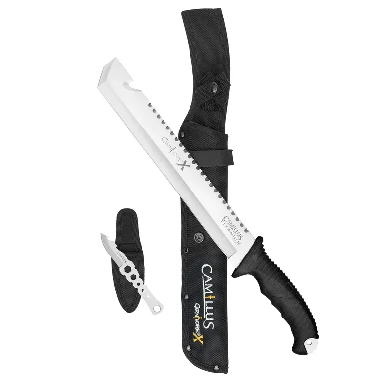 Мачете Camillus Carnivore X™ 18″ black handle 3Cr13 ABS 19299