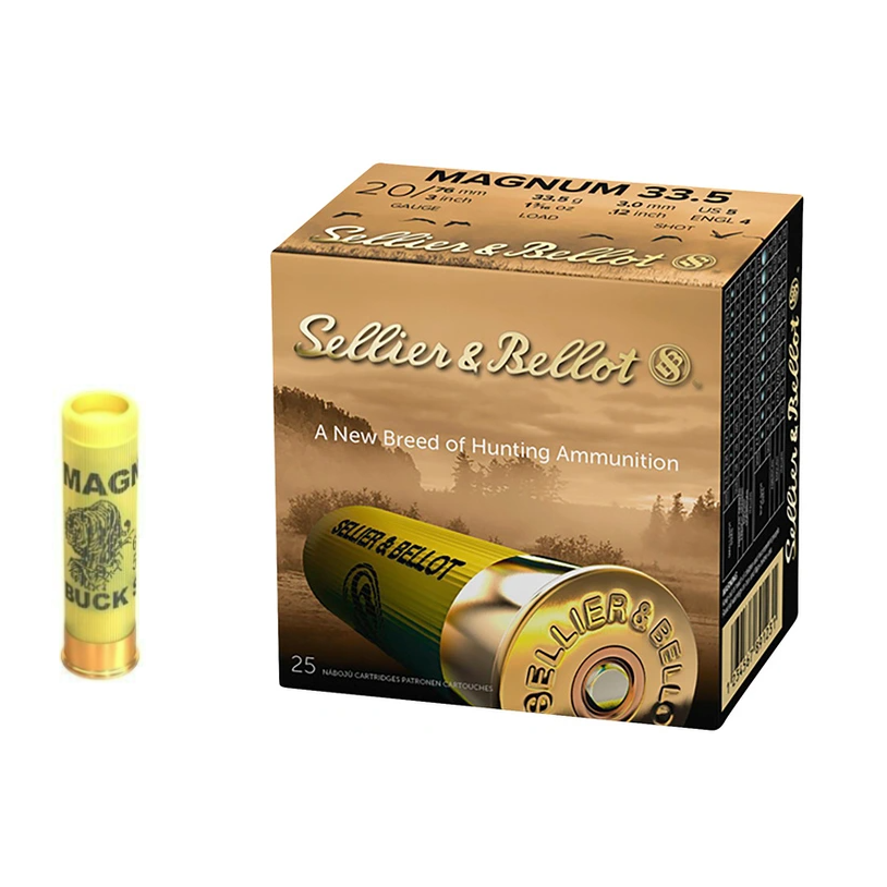  Sellier Bellot 4/0 5,16 mm, 20/76 Magnum 33,5гр