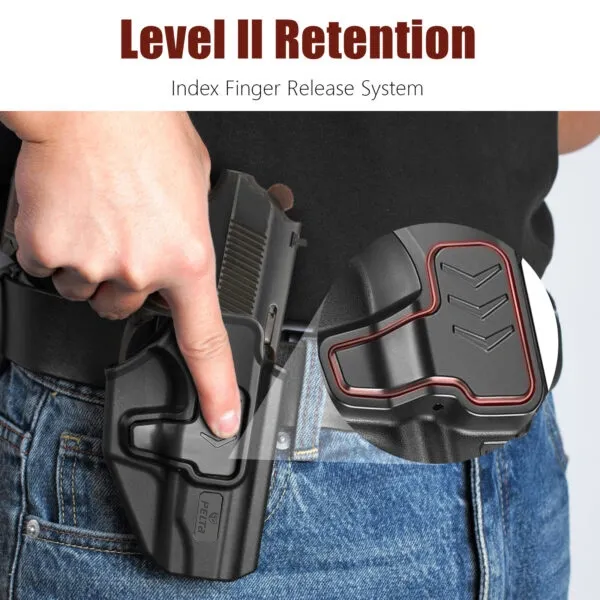 Кобур за Makarov OWB с бутон и лопатка RH черен
