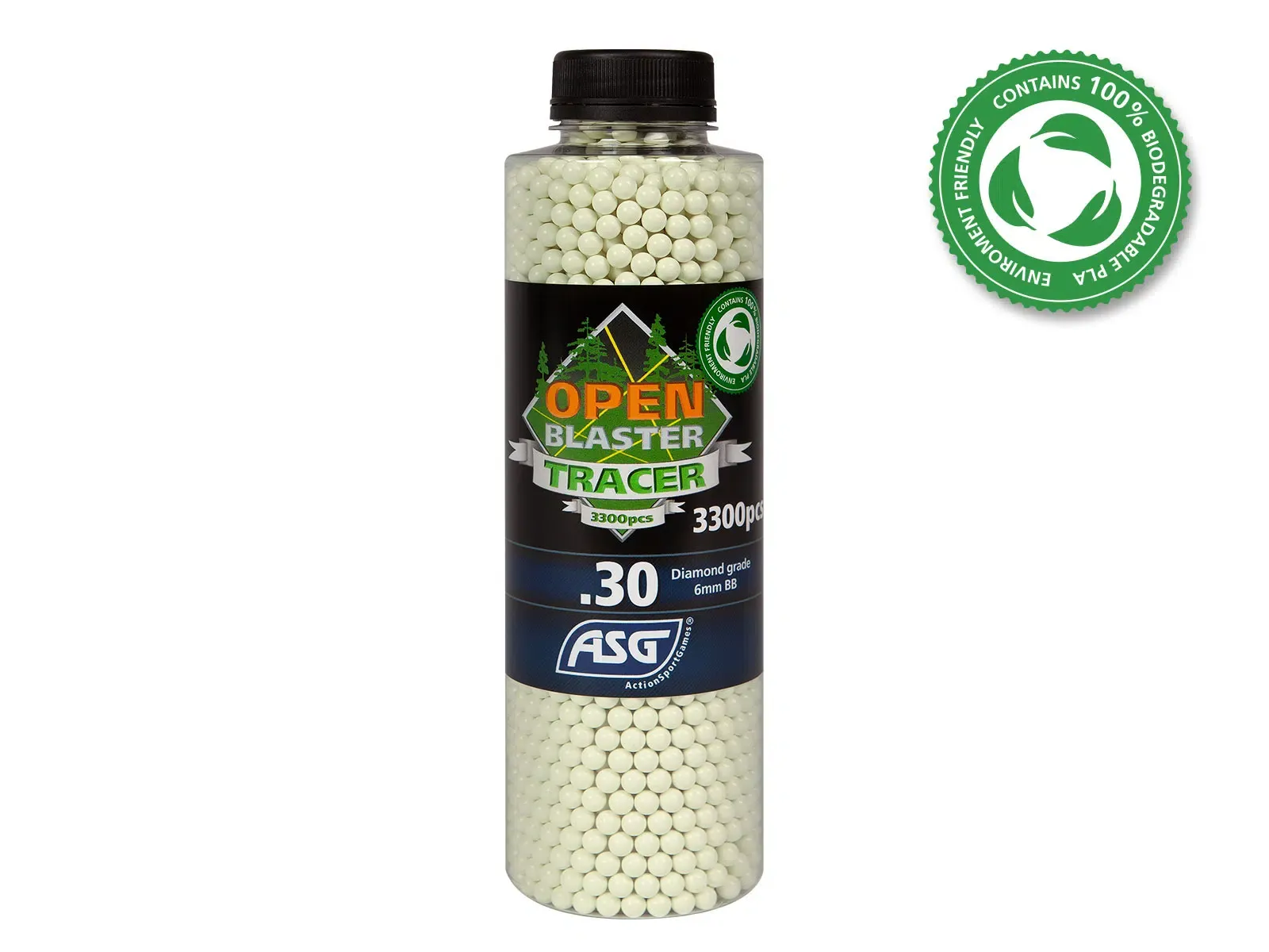 Топчета ASG Blaster Tracer Green 3300бр.0,30г 6мм 19793