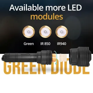 Фенер Dulotec Multi Zoom 1200Lum 1300m 21700 Li-ion с дистанционно