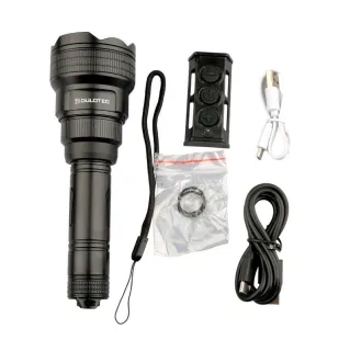 Фенер Dulotec Multi Zoom 1200Lum 1300m 21700 Li-ion с дистанционно