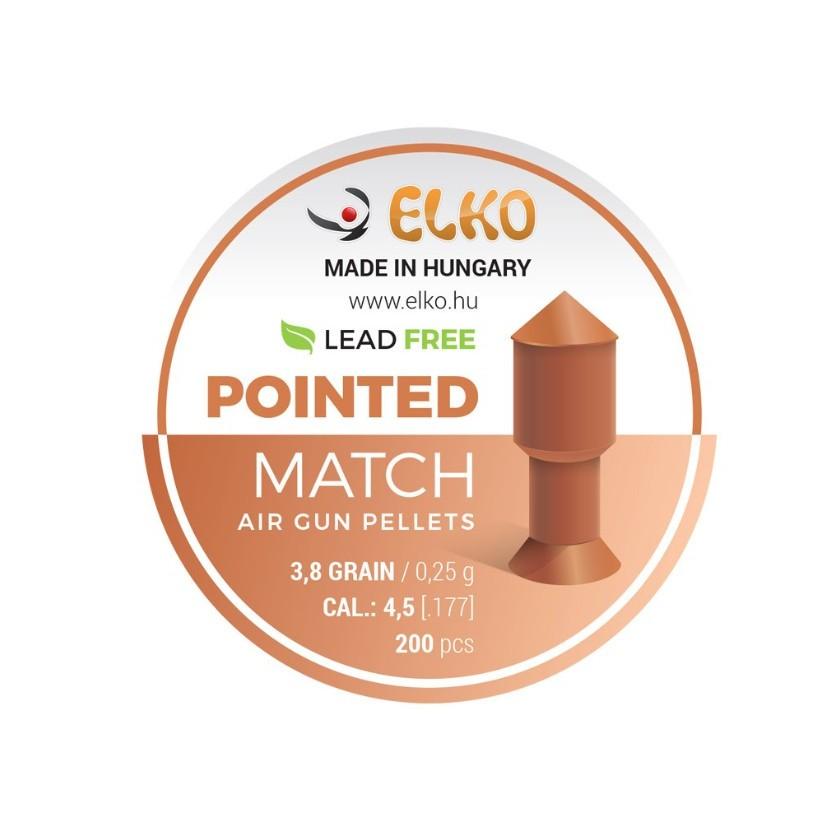 Сачми ELKO Pointed Match Lead Free кал.4,5мм/200бр 0,25гр