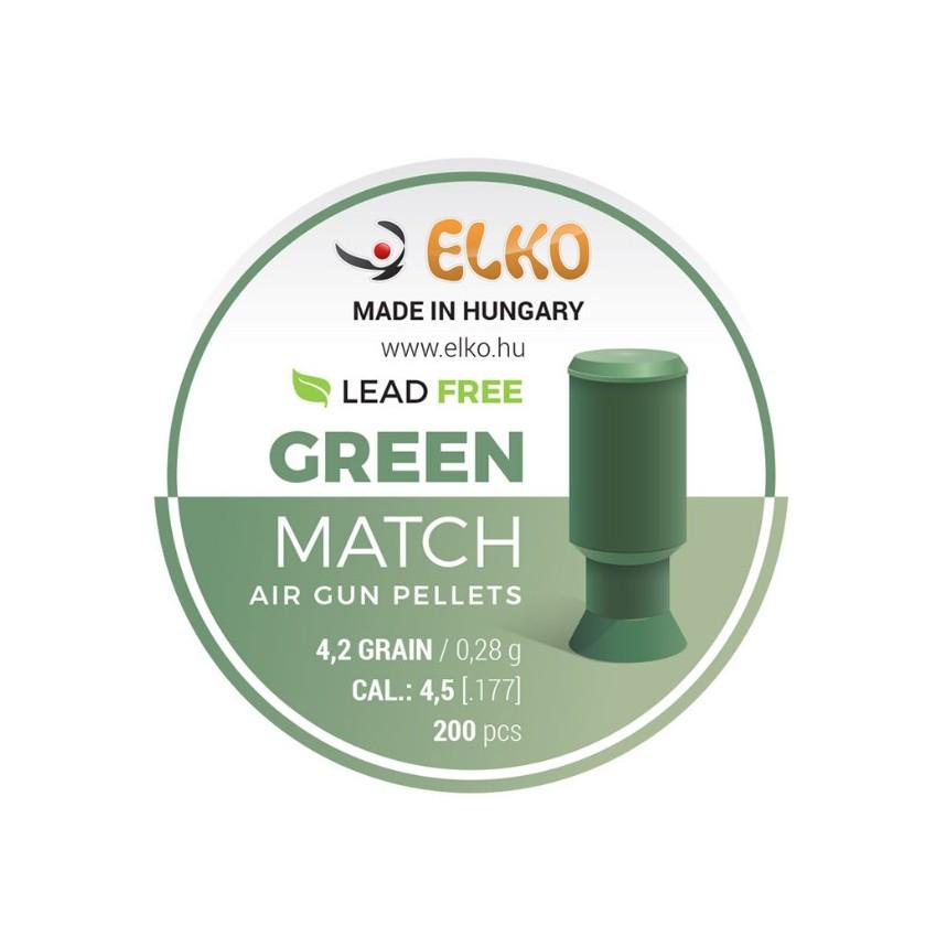 Сачми ELKO Green Match Lead Free кал.4,5мм/200бр 0,28гр