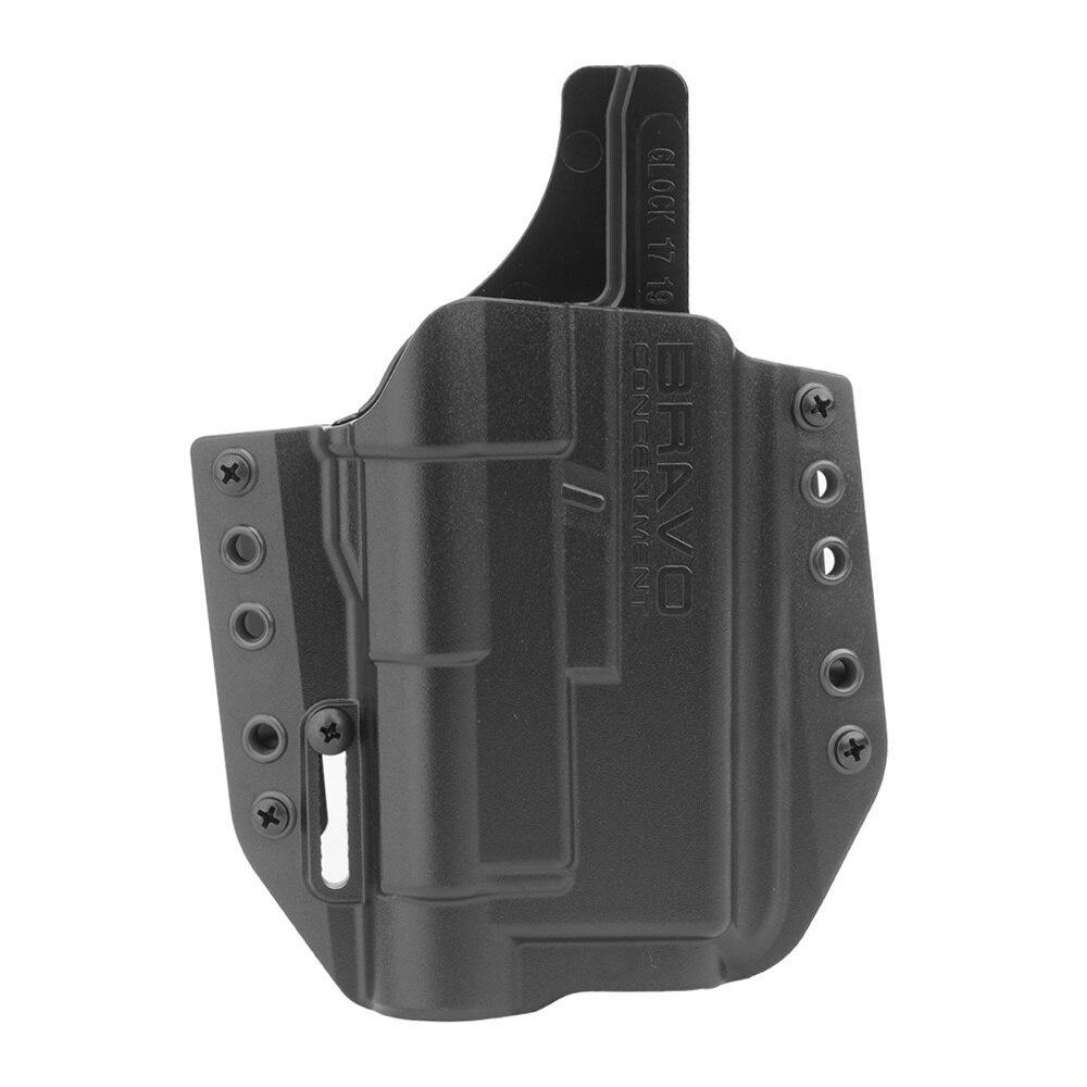 Кобур Bravo Concealment OWB Clock 19/23/32/Shadow черен черен с фенер TLR-7A