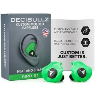 Тапи за стрелба Decibullz Custom Molded Earplugs – персонализирани тапи за уши с термоформоване