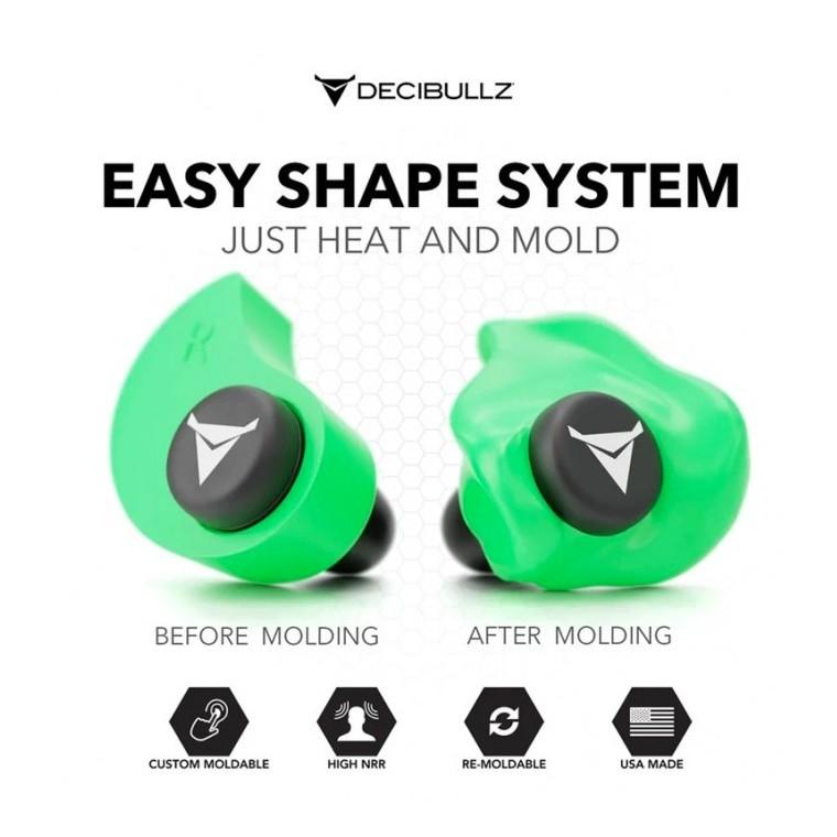 Тапи за стрелба Decibullz Custom Molded Earplugs – персонализирани тапи за уши с термоформоване