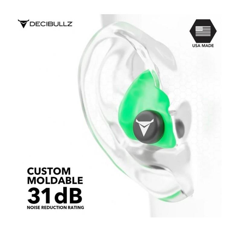 Тапи за стрелба Decibullz Custom Molded Earplugs – персонализирани тапи за уши с термоформоване