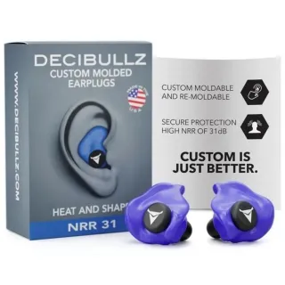 Тапи за стрелба Decibullz Custom Molded Earplugs – персонализирани тапи за уши с термоформоване