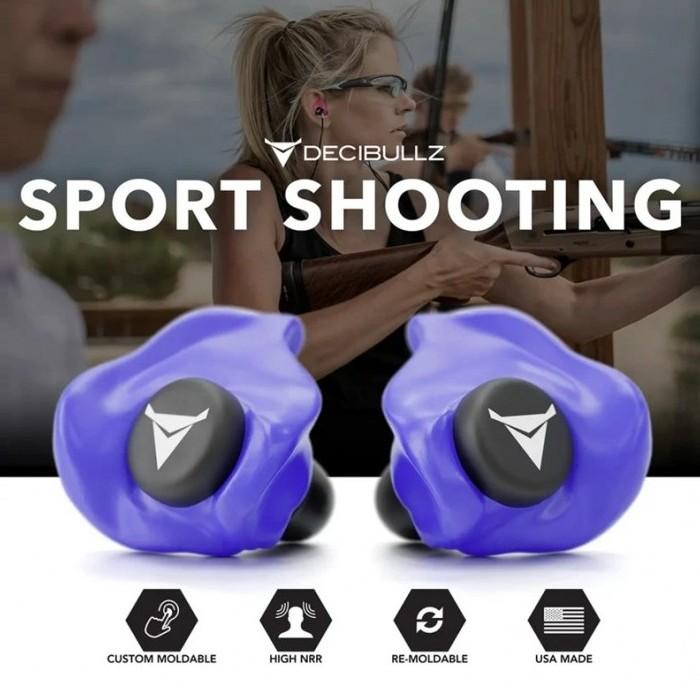 Тапи за стрелба Decibullz Custom Molded Earplugs – персонализирани тапи за уши с термоформоване