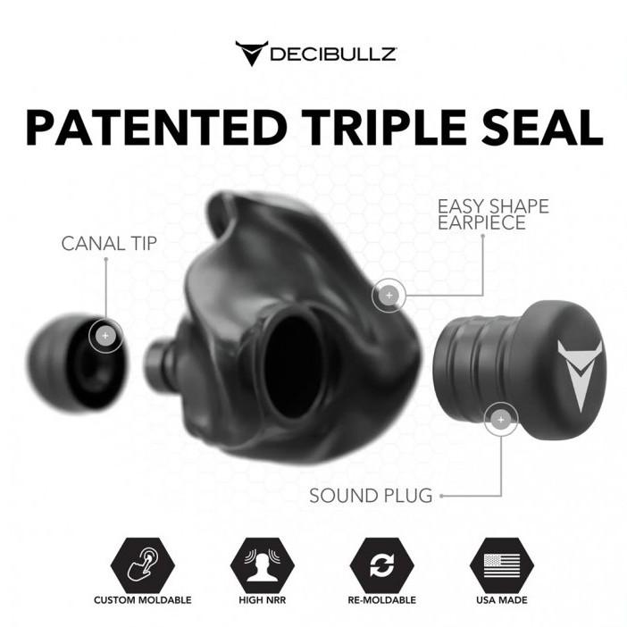 Тапи за стрелба Decibullz Custom Molded Earplugs – персонализирани тапи за уши с термоформоване