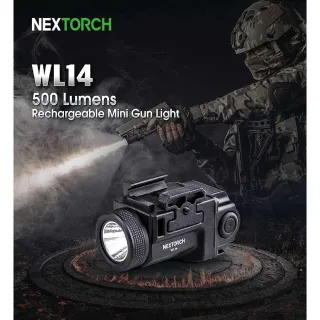 Фенер за пистолет NEXTORCH WL14 mini 500Lm rechargeable USB-C