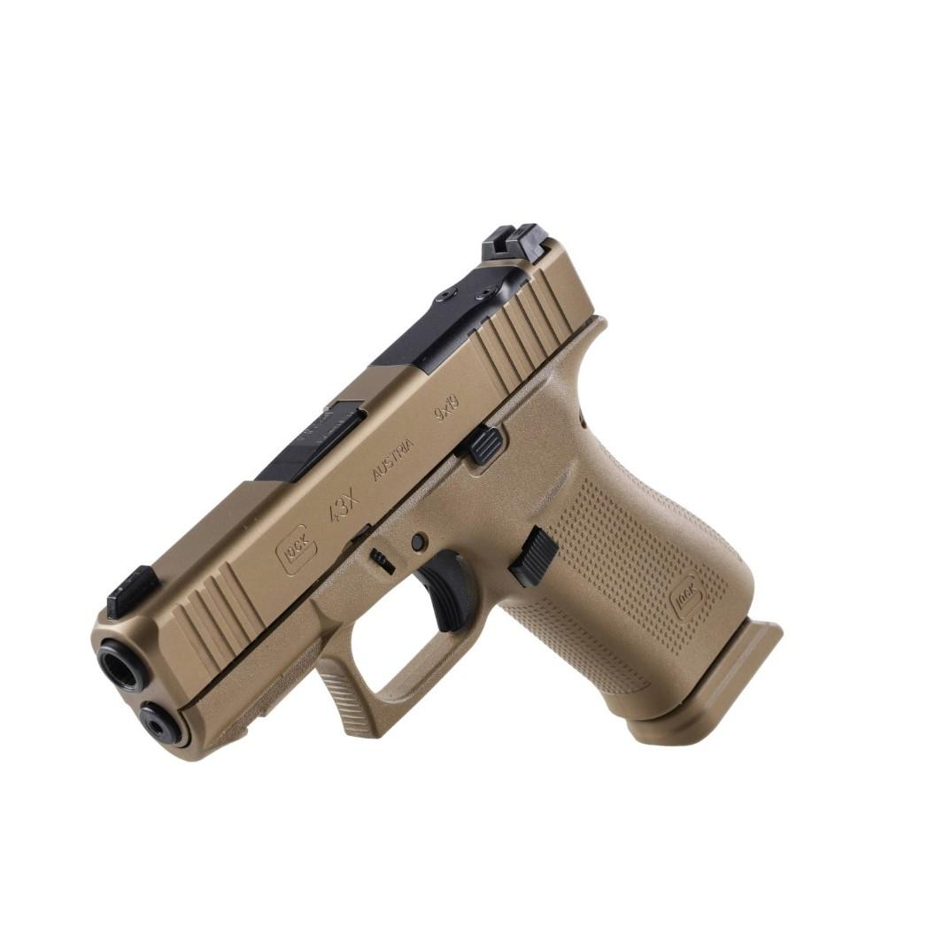 Пистолет Glock 43X Coyote PR MOSK FS кал.9х19 15зар. метален пълнител