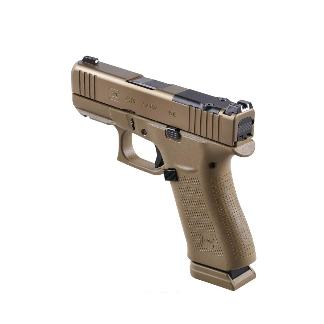 Пистолет Glock 43X Coyote PR MOSK FS кал.9х19 15зар. метален пълнител