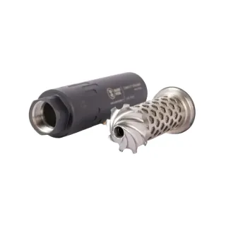 Супресор SILENTSTEEL Compact Streamer Flow кал.7,62 MT15x1 алуминиев черен