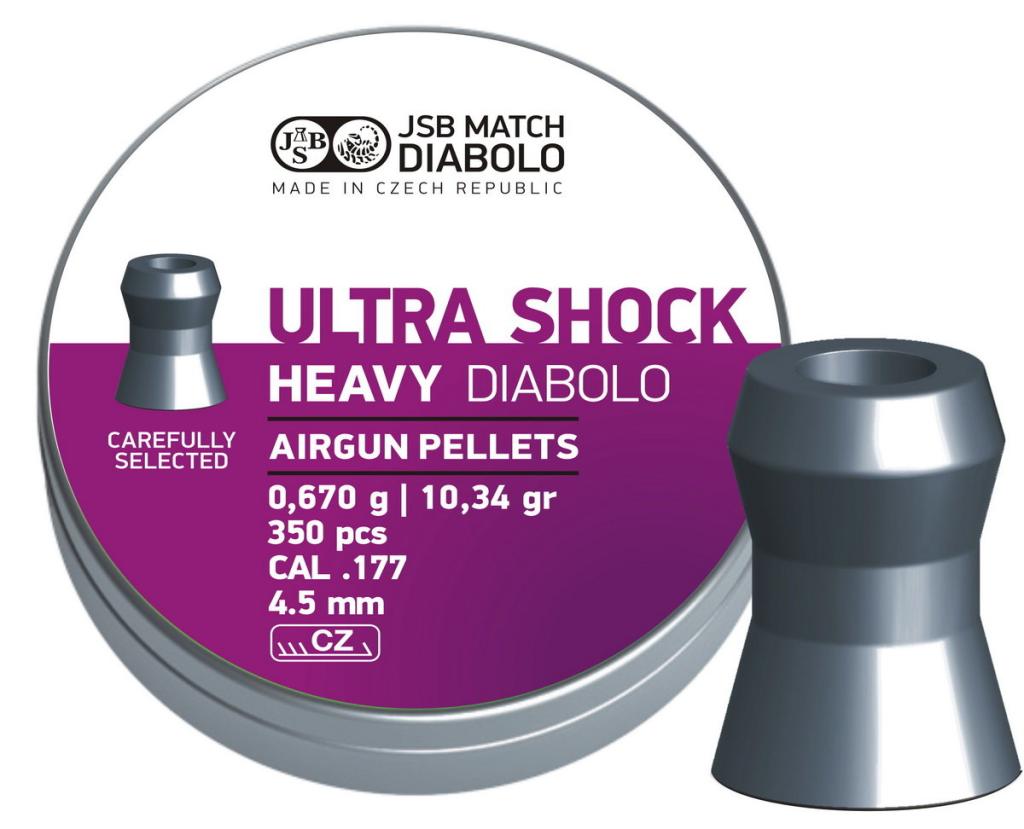 Сачми Ultra Shock Heavy Diabolo - 0,670g/4.50mm, 350 бр