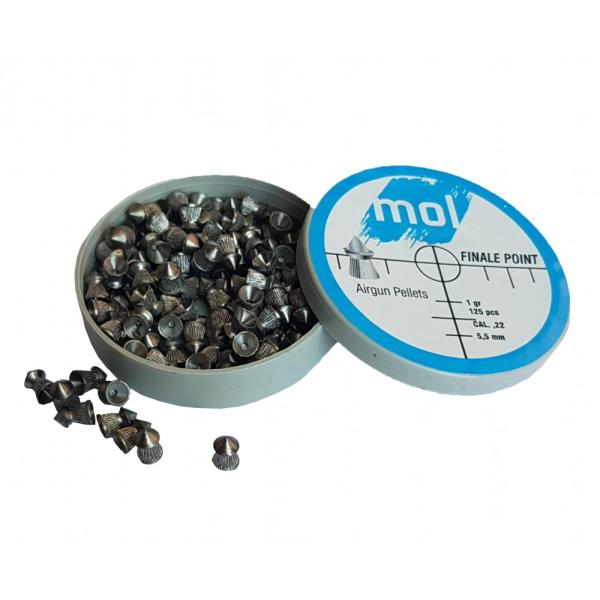 Сачми MOL Finale Point striped plastic box 125бр