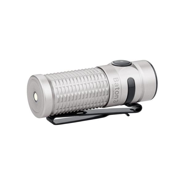 Фенер Olight Baton3 1200lm Blasted Stainless Steel