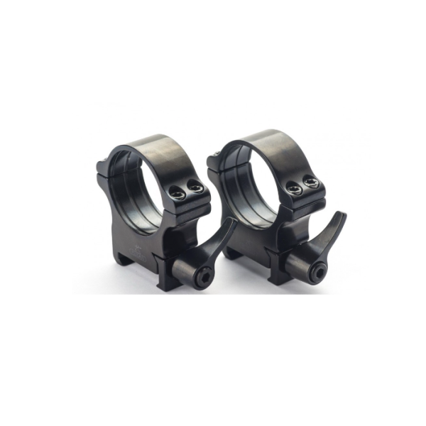 Рингове weaver Rusan 30mm H8мм с палец и отвори за адапторна weaver планка 050-30AI1-8-R