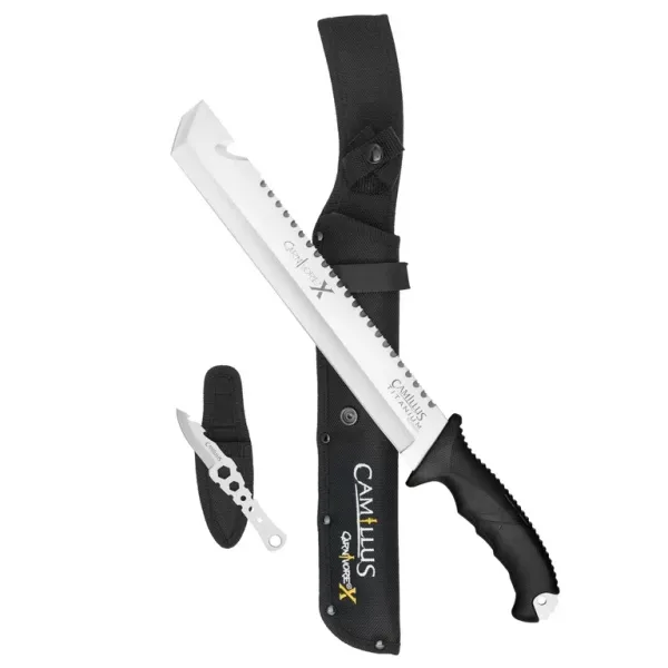Мачете Camillus Carnivore X™ 18″ black handle 3Cr13 ABS 19299