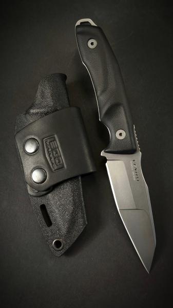 Нож Ego Mod.58 Venom N690 G10 черна ръкохватка и кания Kydex