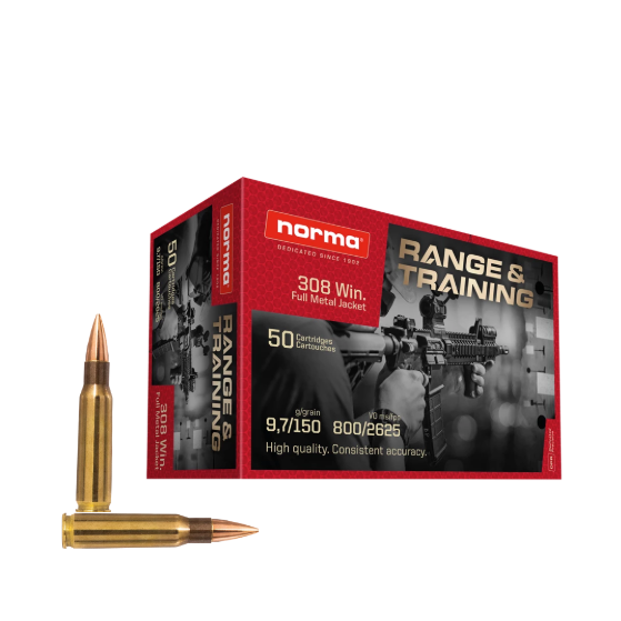  NORMA 308Win FMJ Range/Training 9,7гр/150gr 50бр