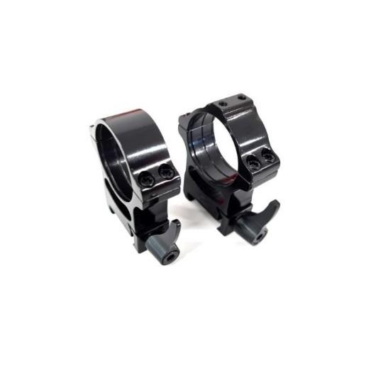 Рингове weaver Rusan 30mm H12мм с палец и отвори за адапторна weaver планка 050-30AI1-12-R