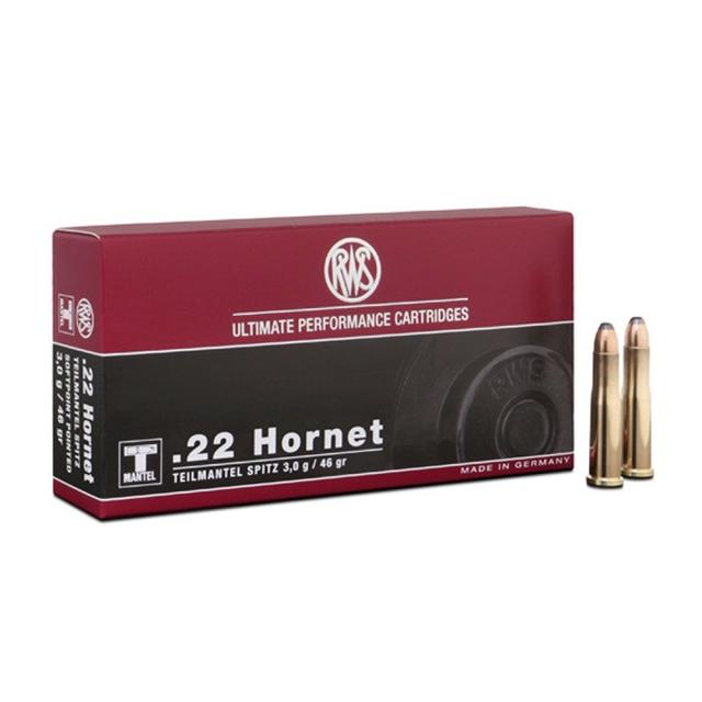 Патрони RWS Teilmantel Spitz - cal. 22 Hornet