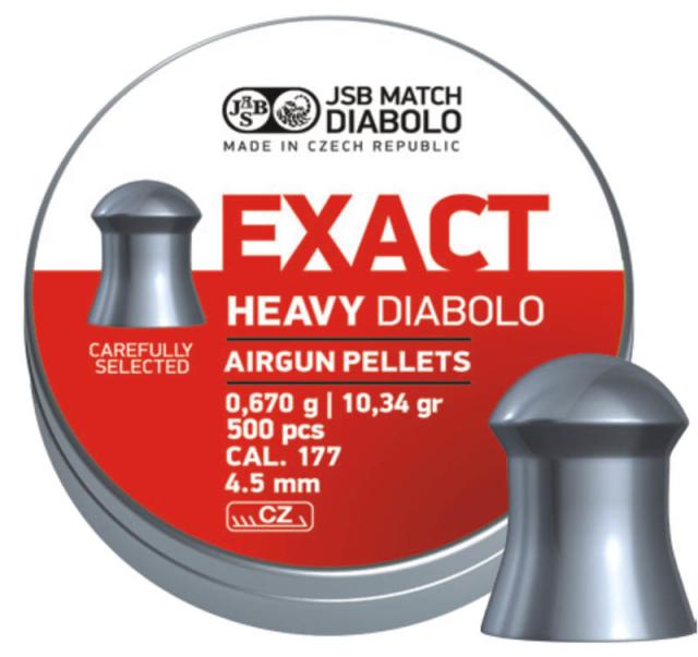 Сачми Exact Heavy Diabolo - 0,670g/4.52mm, 500 бр