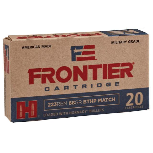 Патрони Hornady Frontier - .223 4.4g/68gr, BTHP - MATCH
