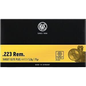 Патрони RWS - cal.223 Rem. Target Elite Plus 5g.