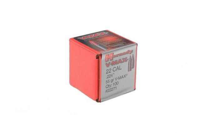 Куршум Hornady - cal. 22. 224, VMAX 3.6 g, 55 gr
