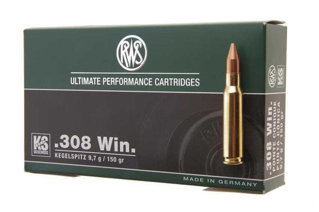 Патрони RWS, cal. 308 Win. - KS 9.7 g/150 gr