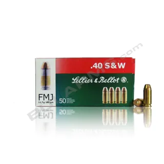 Патрони Sellier&Bellot .40 S&W FMJ 11,7 g