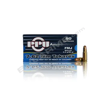 Патрони PPU Tokarev 7.62 FMJ 5,5 g