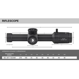 Оптика Discoveryopt ED-AR 1-6x24IR FFP