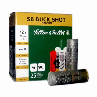 Sellier & Bellot SB Buck Shot Magnum 12/76 5.16 mm.